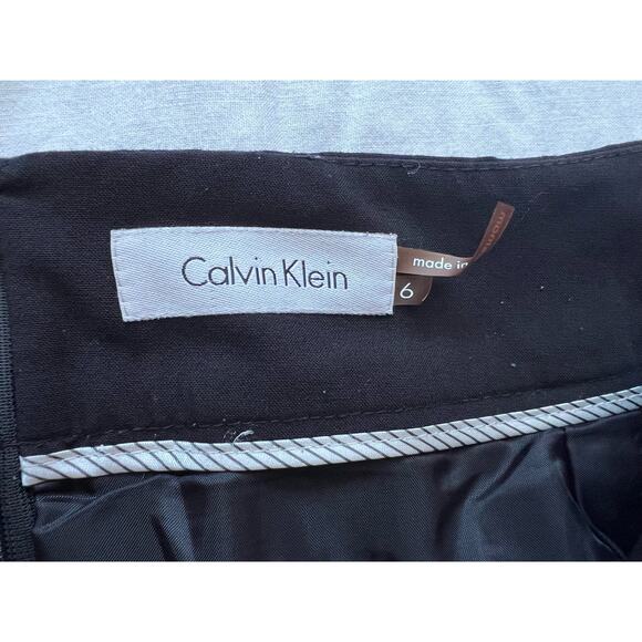 Calvin Klein Classic Black Straight Pencil Skirt Size 6 - Picture 5 of 7